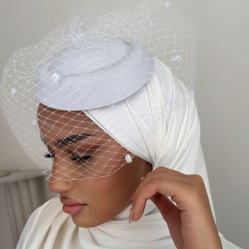 Chapeau de Mariée à Voilette